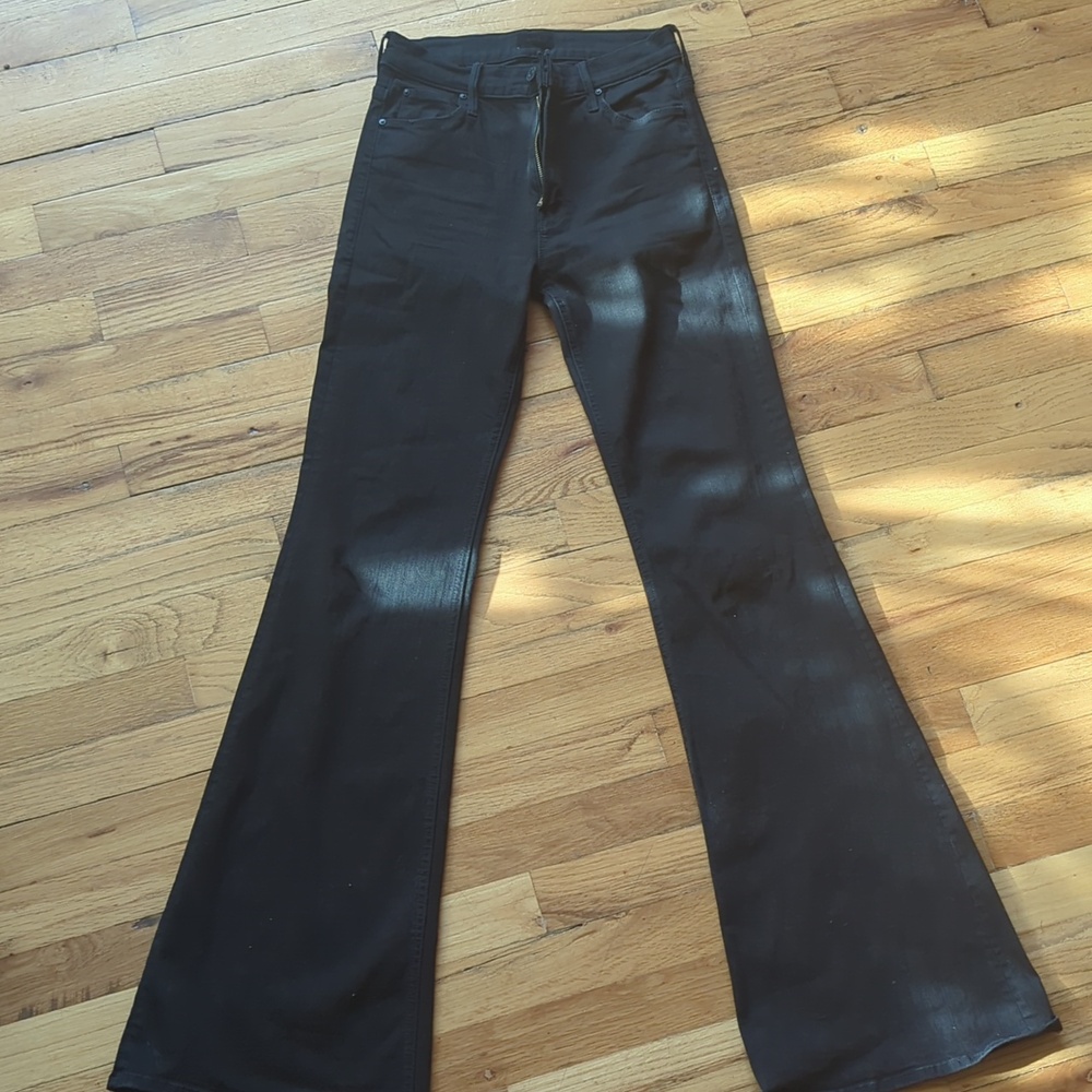 Mother Black Flare Jeans